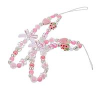 POPETPOP 2 pièces Lanières de Téléphone Perles Corde Décorative pour Smartphone Bracelet DIY Accessoire Élégant et Pratique Compatible avec Tous Téléphones