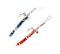 POPETPOP 2 pièces Lanières Téléphone Anti-perte Style Japonais avec Motif Poisson Koi Cordons Suspendus pour Clés et Téléphones Mobiles Accessoires Pratiques et Décoratifs pour