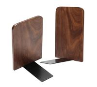 POPETPOP 2 Pièces -Livres en Noyer décor de Livre Multifonctionnel Objet Range-Documents esthétique Organiseur de Livres de Bureau Lecture des Fins de Livre Le Fer Light Brown