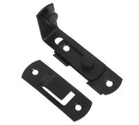 POPETPOP 2 Pièces Loquet de Porte Coulissante sans Perçage Verrou de Sécurité pour Porte de Placard Salle de Bain Garage et Fenêtre Lot de Acier Résistant
