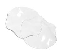 POPETPOP 2 pièces Lot de Coupelles Verre Transparentes Durables pour Diffuseur Huiles Essentielles et Brûleur Parfum Assiettes Réutilisables pour Parfum et Ambiance