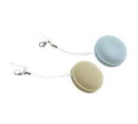 POPETPOP 2 pièces Lot de Lingettes Écran Microfibre Macaron Nettoyant Lunettes et Écrans de Téléphone Essuie-glaces Réutilisable Élimine Traces et Poussières Bleu et Beige