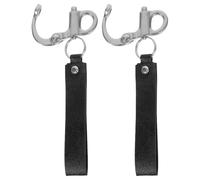 POPETPOP 2 Pièces Manille à Ressort Fixe, Manille Acier Inoxydable, Verrouillage Automatique, Dégagement Rapide, pour Ceintures et Matériel, Usage Intérieur et Extérieur