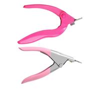 POPETPOP 2 pièces Manucure Clip Tool Acier Inoxydable Coupe-ongles U Forme de U et Outil Anti-rebond Trimmer pour Ongles Artificiels Faux Ongles Pédicure Usage Salon et Maison