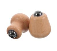 POPETPOP 2 Pièces Masseur De Balle En Bois Peigne De Massage Masseur Facial Rouleau à Main Pour Les Muscles Outil De Massage Outils De Modelage Du Corps Outil D'auto-massage Orange En Bois
