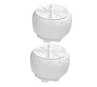 POPETPOP 2 pièces Mini Machine à Laver Automatique Portable avec Turbine Contrôle Intelligent USB pour Camping-car Appartement Voyage et Usage Domestique Lavage Délicat Du Linge