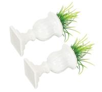 POPETPOP 2 pièces Miniature Pots de Simulés Colonne Romaine Décoration Maison de Poupée Accessoires Jardin et Décor Micro Paysage