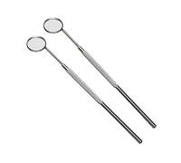 POPETPOP 2 pièces Miroir de Maquillage Acier Inoxydable Miroir Dinspection pour et Visage Compact et Antidérapant Usage Personnel et Professionnel Femme