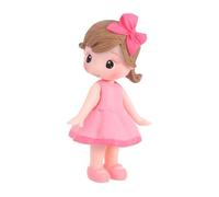 POPETPOP 2 Pièces Moule à Gâteau Forme de Poupée Décoration de Gâteau Anniversaire Petite Princesse avec Nœud Rose Ornement Adorable pour Fête et Décor de Voiture
