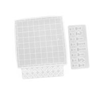 POPETPOP 2 pièces Moule Silicone pour Résine Époxy Échiquier et Pièces Échecs Flexible et Transparent Kit DIY Créatif pour Loisirs Manuels et Cadeaux Personnalisés