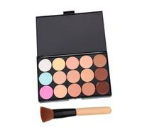 POPETPOP 2 pièces Palette Correctrice pour Visage Crème Couvrante Multi-teintes Maquillage Professionnel et Quotidien Palette Cosmétique Légère et Pratique pour Femmes