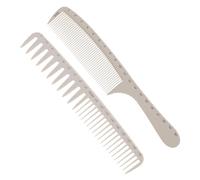 POPETPOP 2 pièces Peignes de Coupe Professionnels avec Règle Anti-statique et Résistants Chaleur pour Salons et Coiffure à Domicile Lot