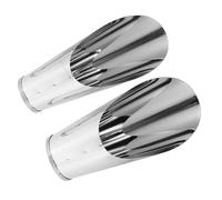 POPETPOP 2 Pièces Pelle à Terreau Acier Inoxydable Outils de Jardin Cylindriques pour Plantation Transplantation et Fertilisation Manche Ergonomique pour Succulentes et Fleurs