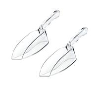 POPETPOP 2 pièces Pelles Multi-usages Épaissies Acrylique Transparent Pelles à Farine Riz et Glaçons Légères et Confortables à Manipuler