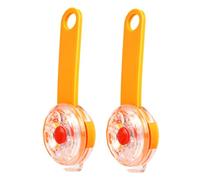 POPETPOP 2 pièces Pendant Lumineux pour Chien Rechargeable USB Lot de Sécurité Anti-Fugue Anneau Renforcé et Léger pour Promenades Nocturnes et Protection Extérieure
