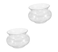 POPETPOP 2 Pièces Petit Aquarium Aquarium Transparent Aquarium De Poissons Rouges Réservoirs De Poissons Et Aquariums Aquarium Délicat Réservoir D'Aquarium De Table Réservoir Betta en