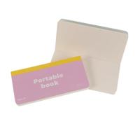 POPETPOP 2 Pièces Petit Carnet de Poche, Agenda et Bloc-notes Portable, 9,82x3,14 Pouces, Papier, Écriture Fluide, Compact, pour Réunions et Cours, Étudiants et Ados