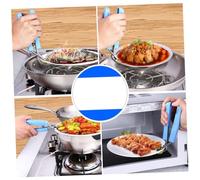POPETPOP 2 pièces Pince Bol Anti-brûlure Acier Inoxydable Poignée Abs Antidérapante Rotative Support Multifonction pour Casseroles Bols et Plats Chauds Couleur Aléatoire Couleur Aléatoire