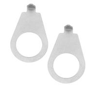 POPETPOP 2 pièces Plaque Indicatrice pour Bouton Guitare Positionneur de Volume et Tonalité pour Potentiomètre Guitare Électrique Finition Argentée et Précise