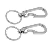 POPETPOP 2 Pièces Porte-clés à Clip en Alliage léger avec décapsuleur, Verrouillage sécurisé pour Hommes et Femmes, Accessoire de Voyage Multifonction pour randonnée et Camping