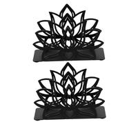 POPETPOP 2 pièces Porte-serviettes Métal Vintage Forme Lotus Organisateur Papier Serviette Autoportant Support Papier Serviette pour Cuisine Restaurant et Décoration Maison Lot