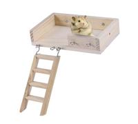 POPETPOP 2 pièces pour Hamster avec Échelle et Plateforme Jeu Descalade Rigide pour Petits Animaux Accessoires pour Hamsters et Cochons Dinde