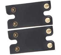 POPETPOP 2 pièces Protège-lame de Rasoir Manuel Cuir Noir Housse de Protection Compacte pour Tête de Tondeuse Barbe Accessoire de Rangement Pratique pour Homme