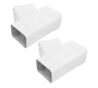 POPETPOP 2 Pièces Raccord en Y pour Tuyau de Gouttière, Alliage | Dérivation 3x2 Pouces, D’oxydation, Usage Extérieur, Maisons et Usines, Entretien Réduit