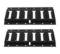 POPETPOP 2 Pièces Rail D'arrimage pour Remorque 1ft en Métal Noir, | Finition Anticorrosion, Surface Noire, Usage Atelier et Flotte, pour Caisses et Bennes de Pickup