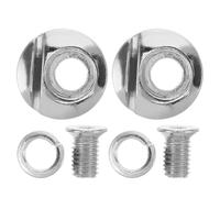 POPETPOP 2 Pièces Rivet de Forme, Boucles de Patin Réglables pour Patins à roulettes, Alliage D'aluminium, Argenté, Fixation Sécurisée, Améliore la Stabilité, pour Hommes et Garçon