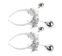 POPETPOP 2 pièces Serre-tête Disco Boule Facette Brillant pour Fête Anniversaire et Festivals Accessoire Cheveux Femme Fille Résistant et Confortable