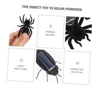 POPETPOP 2 pièces Solaire Éducatif Araignée et Cafard Réalistes Stimulant Imagination et Sensorialité pour Exploration Insectes Garçon Fille