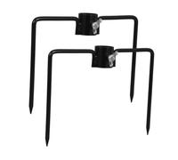 POPETPOP 2 Pièces Support de Piquet Stabilisateur pour Drapeau Parasol et Poteau Extérieur Ancre Résistante Aux Intempéries pour Jardin Camping et Terrasse