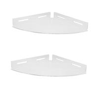 POPETPOP 2 Pièces Support de Rangement de Salle de Bain Adhésif sans étagères de Mur de Forage étagères flottantes sans perçage de perçage Bathroom Rack Acrylique Transparent