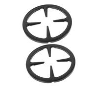 POPETPOP 2 pièces Support pour Cafetière à Gaz Anneau Stable pour Casseroles Rondes Support pour Cuisinière à Gaz Adapté Maison et Restaurant Accessoires Gazinière Noir