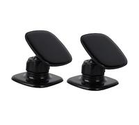 POPETPOP 2 pièces Support Téléphone Voiture Magnétique Rotation Installation Facile Compatible Modèles Lot de Noir