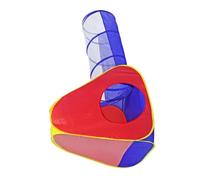 POPETPOP 2 pièces Tente de Jeu pour Garçon Fille Ensemble de Tunnel pour Activités Intérieures Tente Pop Up Sécurisée et Portable pour Filles et Garçons