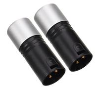 POPETPOP 2 Pièces Terminateur de Signal Lumineux Xlr Mâle 3 Broches 120 | Résistance Intégrée, Installation Rapide, Compatibilité Consoles Dmx et Contrôleurs, Blindage Renforcé