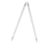 POPETPOP 2 Pièces Tube de Quartz de Remplacement pour Chauffage Électrique, Élément Chauffant en Quartz Blanc à Chauffage Rapide, pour Usage Domestique et Bureau