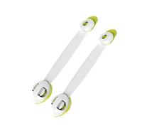 POPETPOP 2 pièces Verrou de Sécurité Pour Placard Garçon Fille Double Bouton Auto Adhésif Protection Maison pour Réfrigérateur Tiroirs et Portes Rotation Facile à Utiliser Vert
