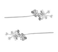 POPETPOP 2 Pièces Vintage Hair Sticks Design Retro Metal Butterfly Floral Hairpin Lightweight Traditional Chinese Hair Accessories For Women Hanfu Bridal Everyday Styling
