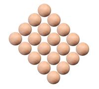 POPETPOP 20 Boules de Bois Rondes Naturelles pour Loisirs Créatifs, Surface Lisse, Diamètre 1 Pouce, Pack de 20 Pièces, pour Décoration DIY et Fêtes