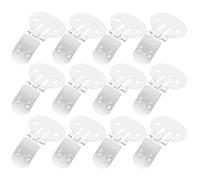 POPETPOP 20 Clips de Boucles de Chaussures en Métal Argenté, Fermoirs en Fer pour Accessoires de Chaussures Diy, Fixation Sécurisée pour Projets de Décoration