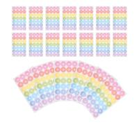POPETPOP 20 Feuilles Autocollants de Renfort Perforés, Autocollants pour Perforations de Classeur, 20 Feuilles, Adhésifs, Faciles à Utiliser, pour Réparer les Trous, Bureau et Maison,