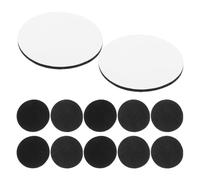 POPETPOP 20 Paires de Petites Attaches Adhésives à Points Rondes Noires en Nylon et Polyester, Bande Auto-agrippante Double Face Haute Adhérence pour Maison et Bureau
