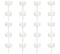 POPETPOP 20 Pcs Bouchons de Bouteilles pour Incubateurs D'œufs de Crevettes en Plastique Blanc, Faciles à Utiliser et Nettoyer, Accessoires pour Aquarium