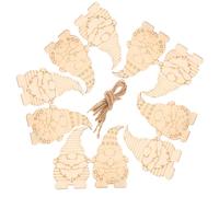 POPETPOP 20 Pendentifs Décoratifs à Suspendre en Bois Peint à la Main 20 Pièces Décoration de Noël pour Maison et Chambre Accessoires DIY Créatifs pour Fêtes