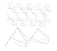 POPETPOP 20 Pièces Baguettes Fées avec Rubans Colorés et Cloches Bâtons de Fête Enchantés pour Mariage Anniversaire et Décorations Thématiques