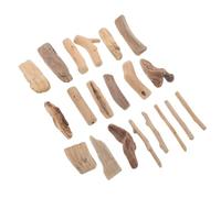 POPETPOP 20 pièces Bois Flotté Naturel pour Bricolage et Décoration DIY Morceaux de Bois Lisses pour Aquarium Artisanat et Mariage Rustique
