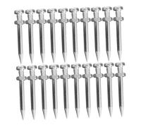 POPETPOP 20 pièces Clous Aérateur Métal pour Chaussures Pelouse Accessoires Aérateur Gazon Résistants Piquets Aération Sol pour Jardin et Pratique